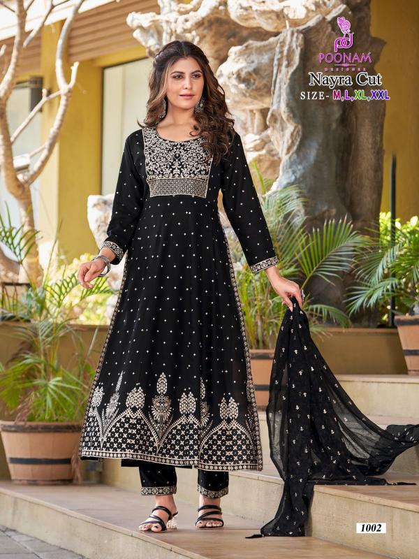 Poonam Nayra Cut Fancy Kurti With Bottom Dupatta Collection